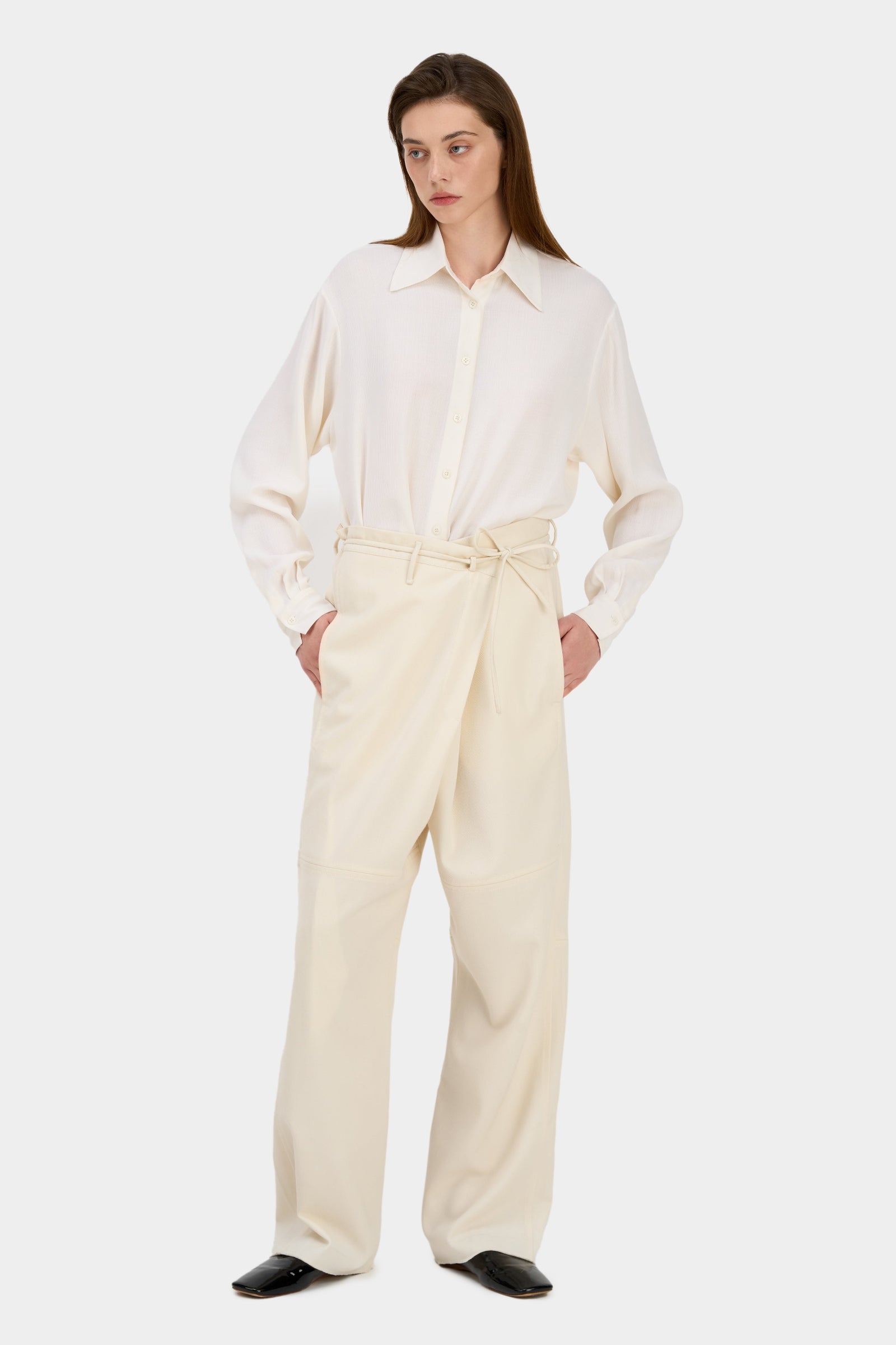 IVORY CRUSH PANTS 5