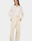 IVORY CRUSH PANTS 5