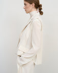 LAYERED TUCKED-HEM JACKET