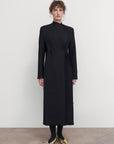 SCULPTED ASYMMETRIC WOOL COAT