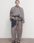 VOLUMINOUS BOMBER WITH DRAWSTRING