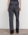FRAYED STRAIGHT JEANS