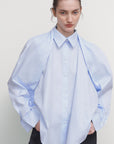 VOLUMINOUS POPLIN SHIRT