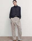 SHIRT WITH DRAPED HEM