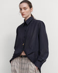 SHIRT WITH DRAPED HEM