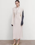 LAYERED SLIP-OVER SLEEVELESS DRESS