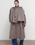 OVERSIZED COTTON TRENCH COAT