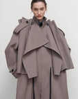 OVERSIZED COTTON TRENCH COAT