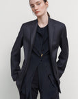 CAMISOLE DRESS WITH TAILORED JACKET OVERLAY