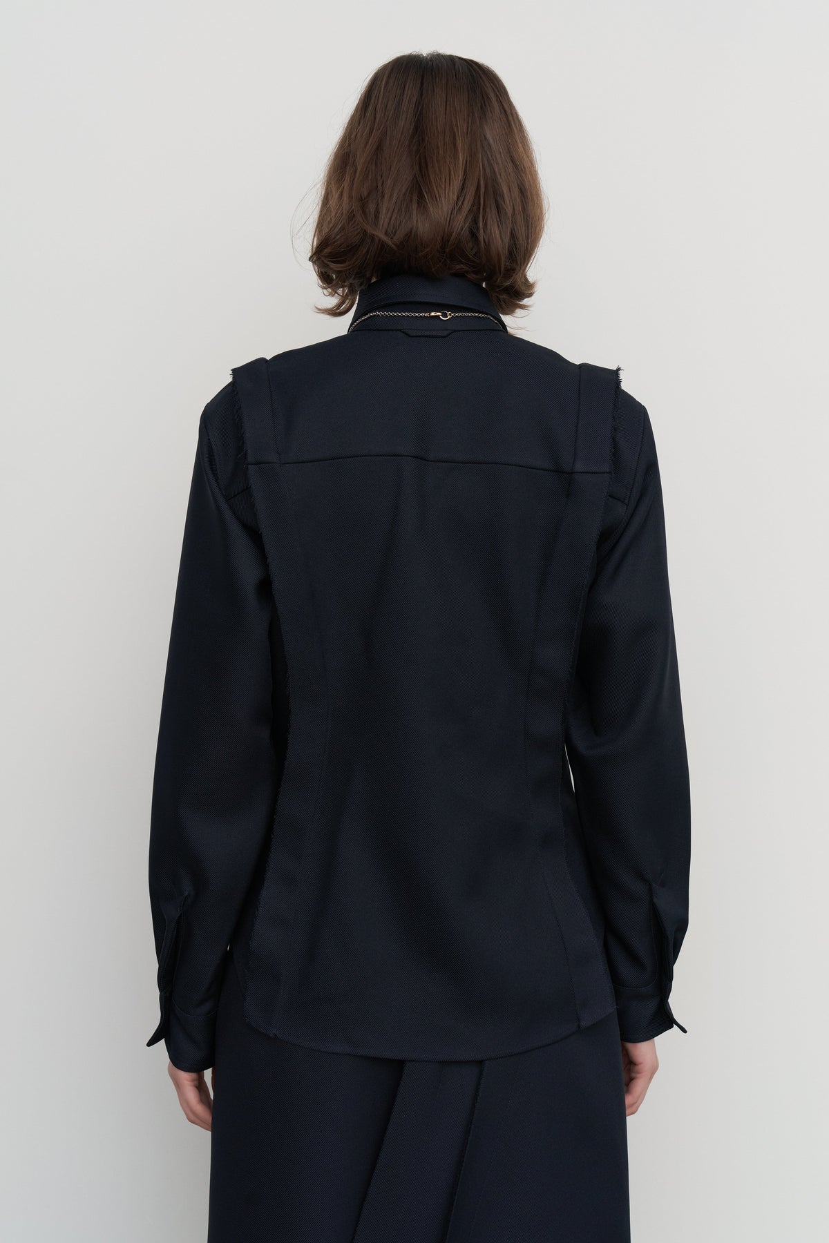 STRUCTURED-PLEAT SHIRT