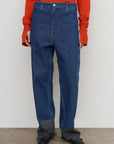 FRAYED STRAIGHT JEANS