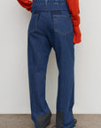 FRAYED STRAIGHT JEANS