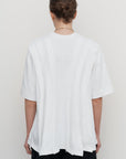 PEPLUM-PLEAT COTTON TEE
