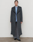 SCULPTED ASYMMETRIC WOOL COAT