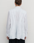 PEPLUM-PLEAT SHIRT