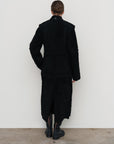 REVERSIBLE-SHEARLING HOURGLASS COAT