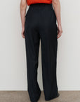 DEEP-PLEAT HIGH-RISE PANTS
