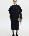 BOXY FRAYED COAT