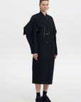 BOXY FRAYED COAT