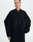 BOXY FRAYED COAT