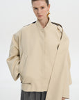 DILLIGAF BOMBER  WITH PALERINE DETAIL