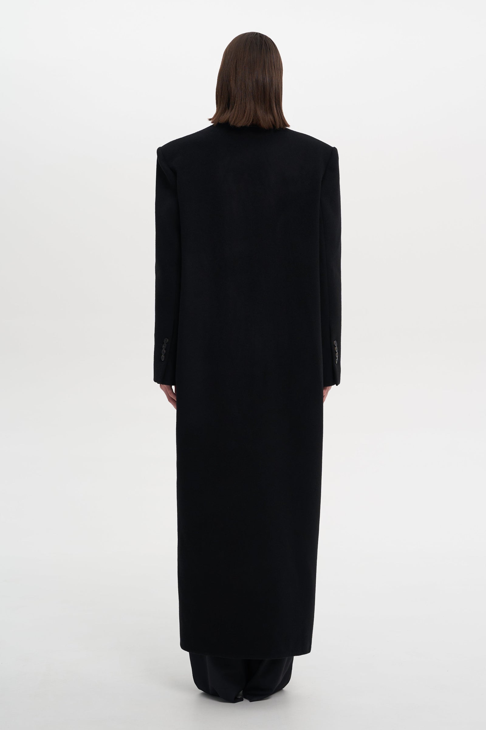 MIST BLACK COAT back
