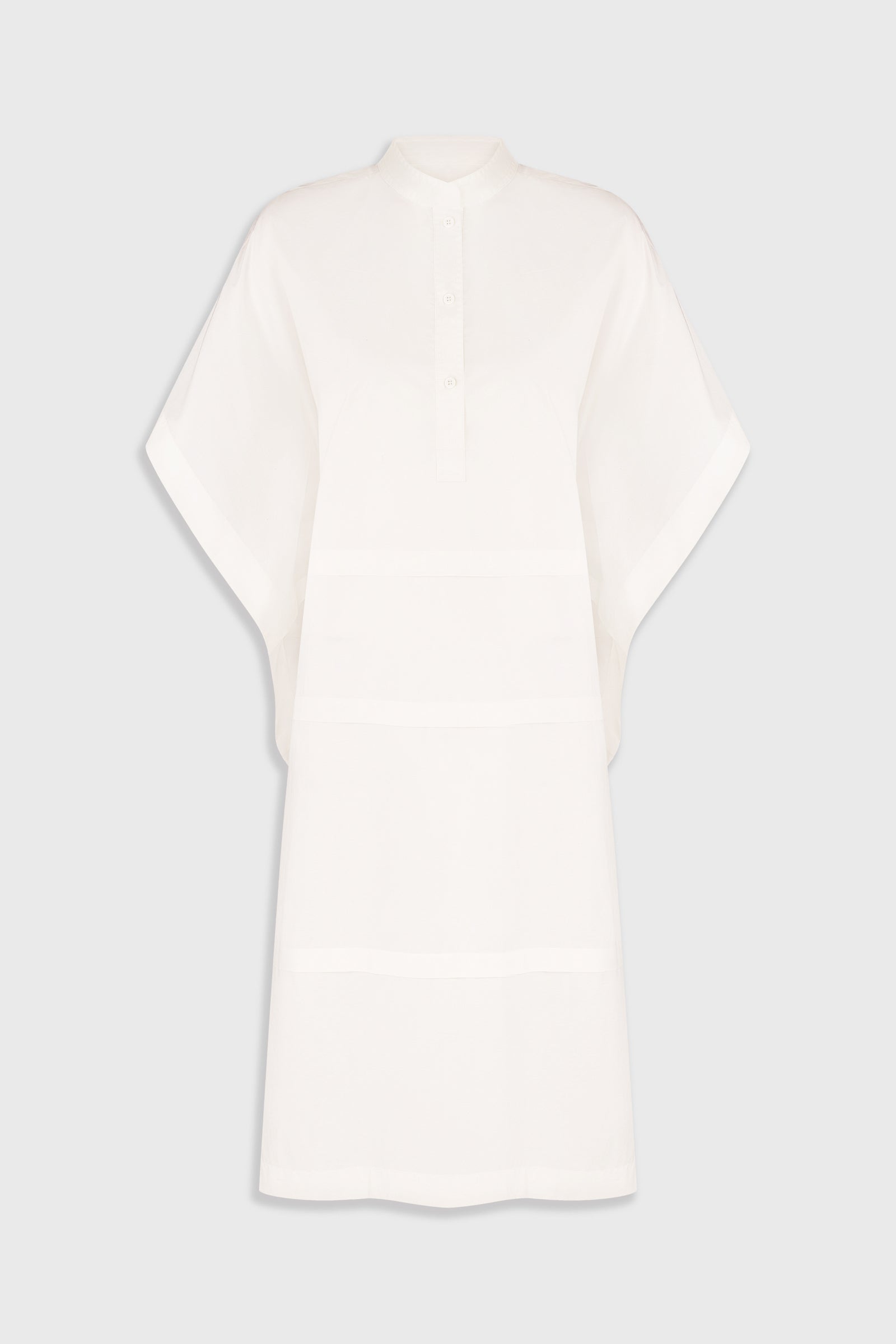 Midi Shirt Dress with Capelet Detail