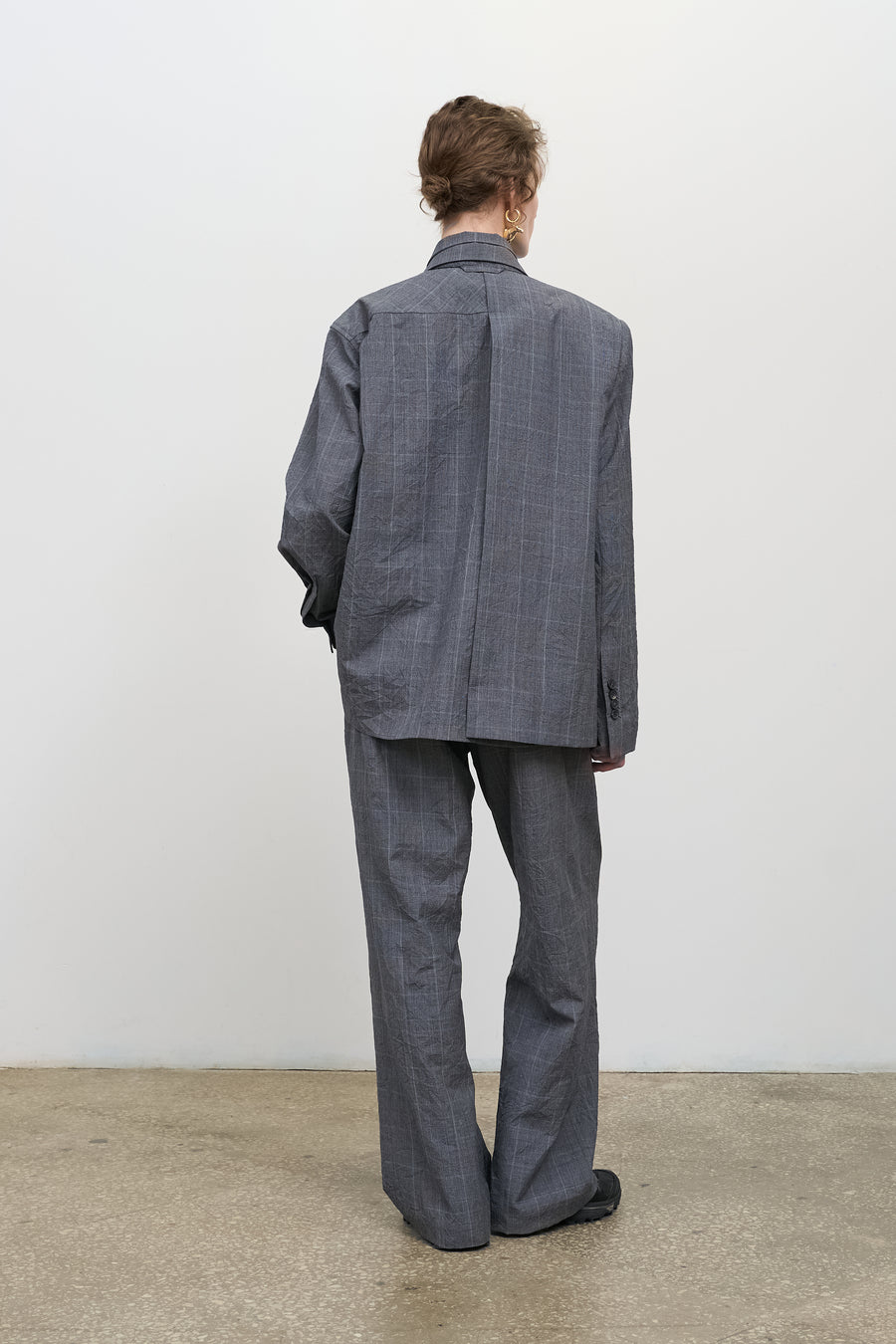OVERLAY DECONSTRUCTED JACKET grey 2