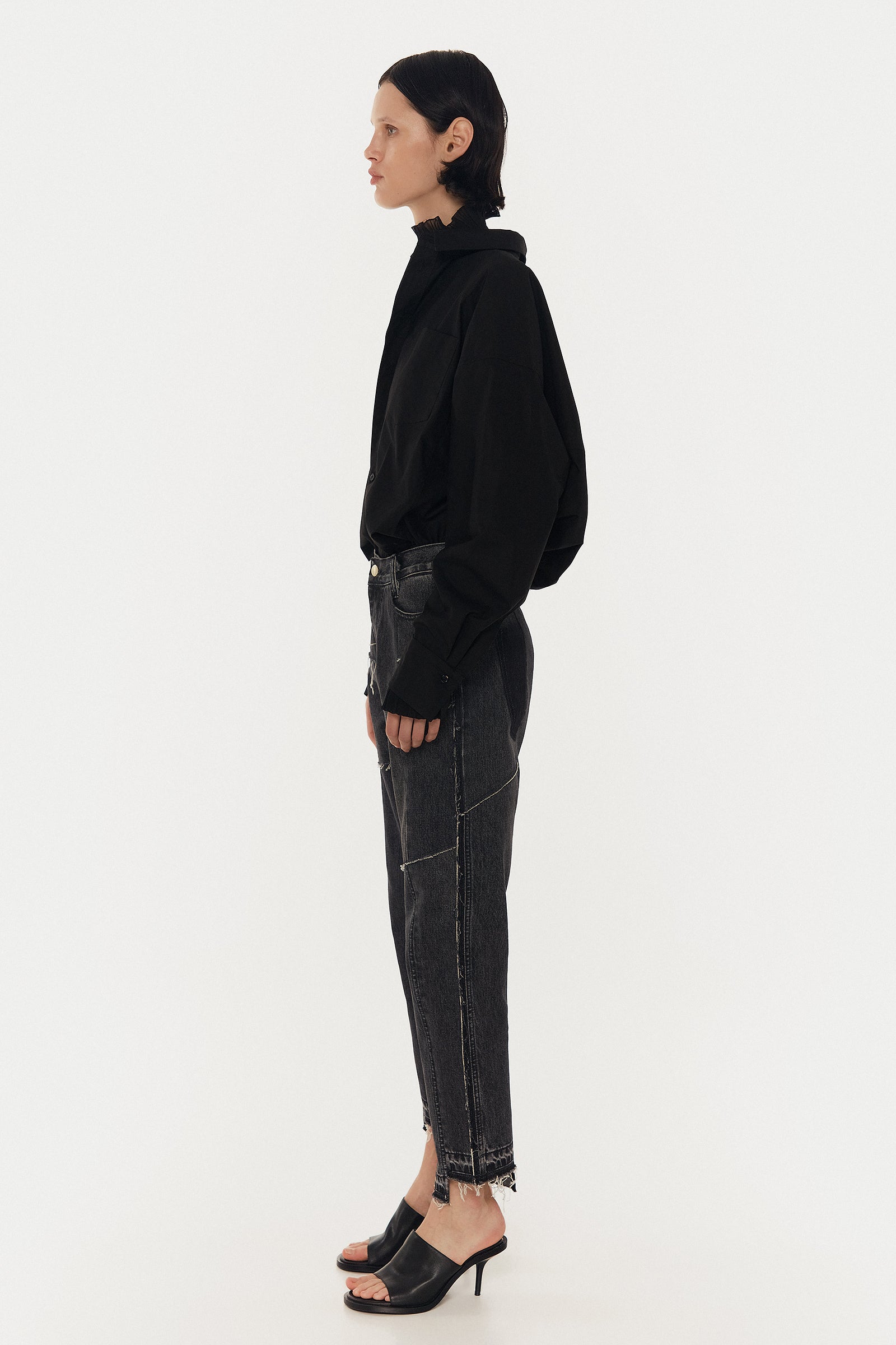 PATCHWORK JEANS GREY 1