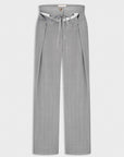 LITKOVSKA Pinstripe Pleated Pants with Drawstring