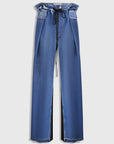 LITKOVSKA Pleated Wide-Leg Jeans