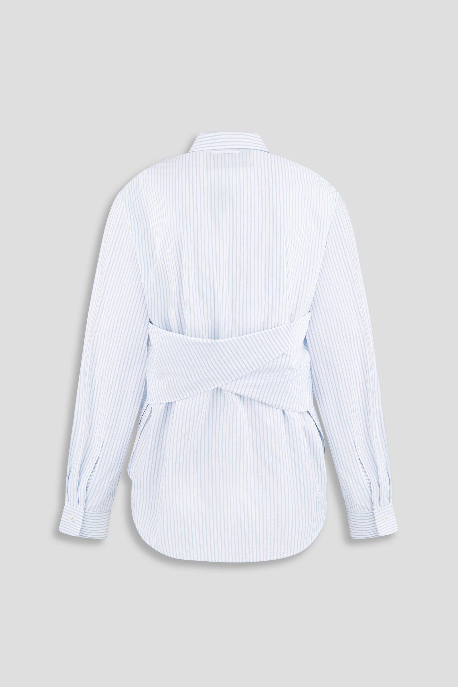 POPLIN SHIRT WITH TWISTED BACK DETAIL