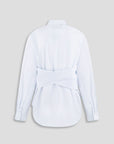 POPLIN SHIRT WITH TWISTED BACK DETAIL