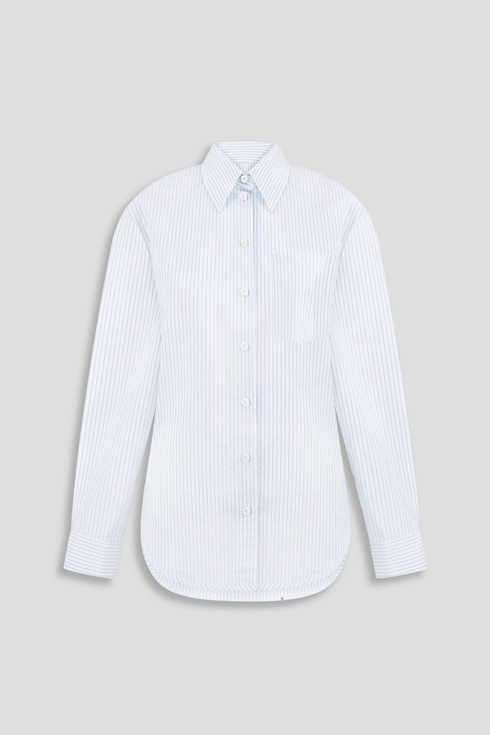POPLIN SHIRT WITH TWISTED BACK DETAIL