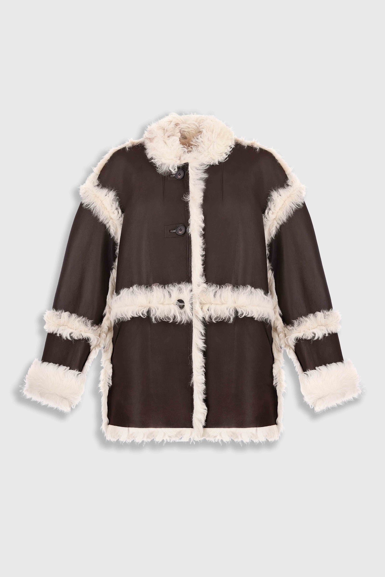 REVERSIBLE SHEARLING COAT