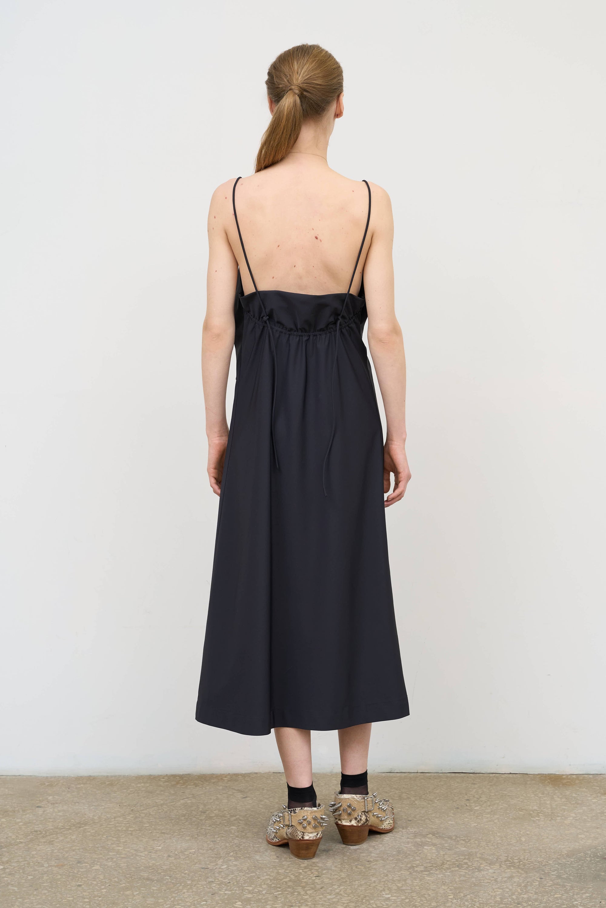 Ruched Bodycon Midi Dress | LITKOVSKA Black / 38 Ruched Bodycon Midi Dress | LITKOVSKA Black / 38