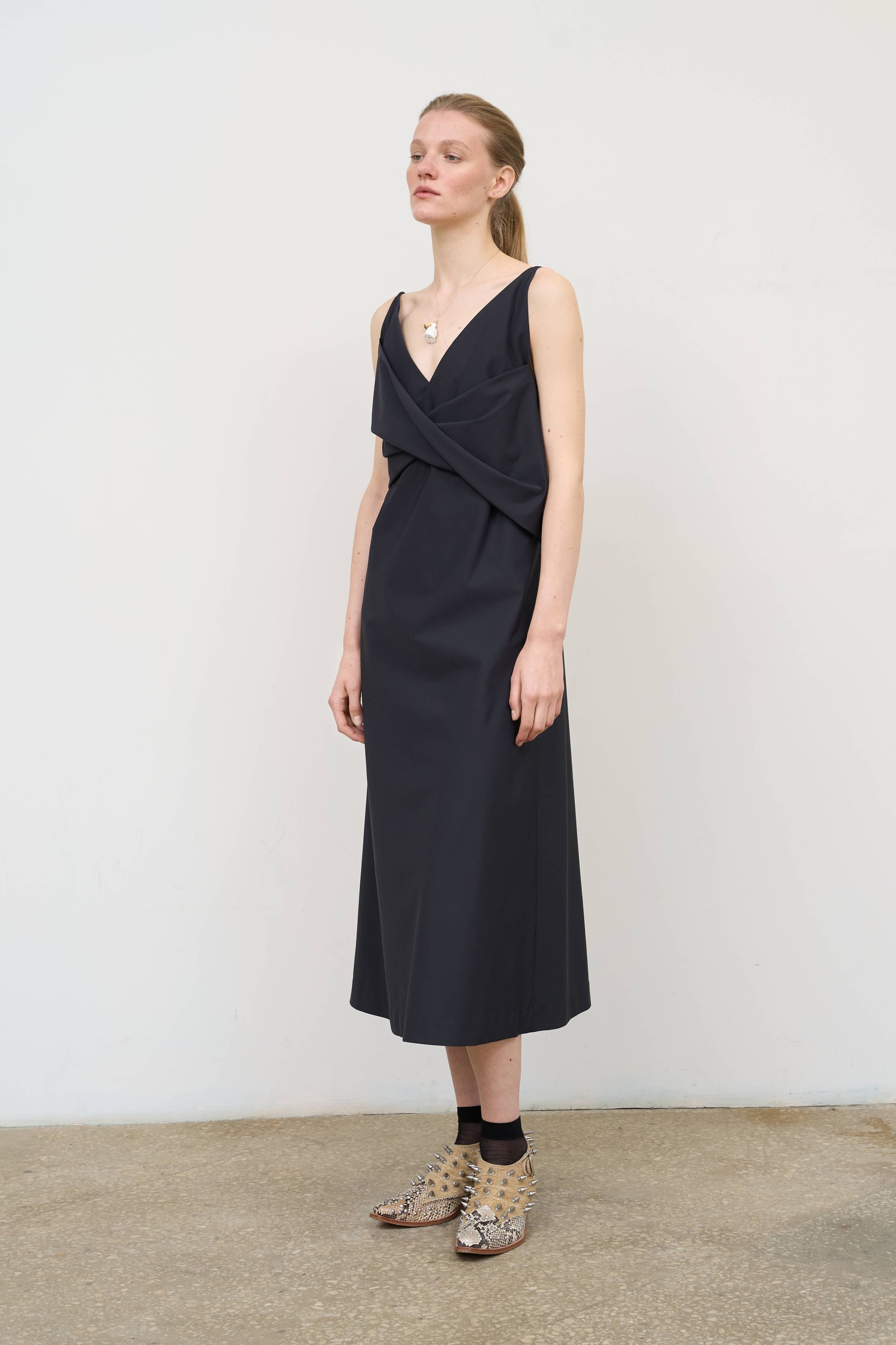 Ruched Bodycon Midi Dress | LITKOVSKA Black / 38 Ruched Bodycon Midi Dress | LITKOVSKA Black / 38