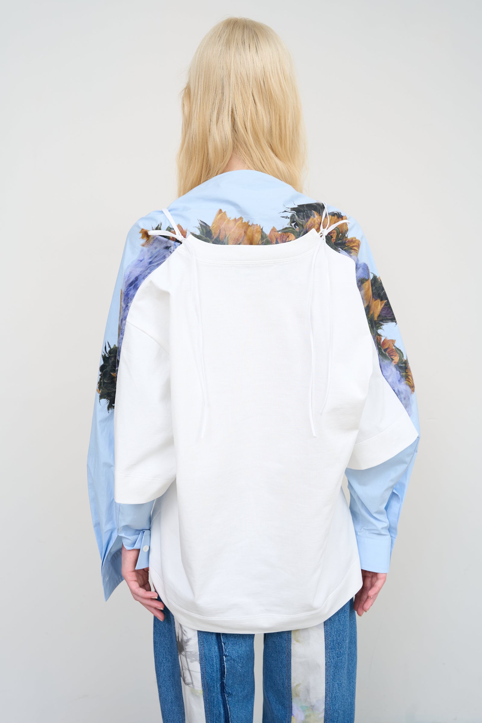 SNFLWR WHITE SHIRT 2