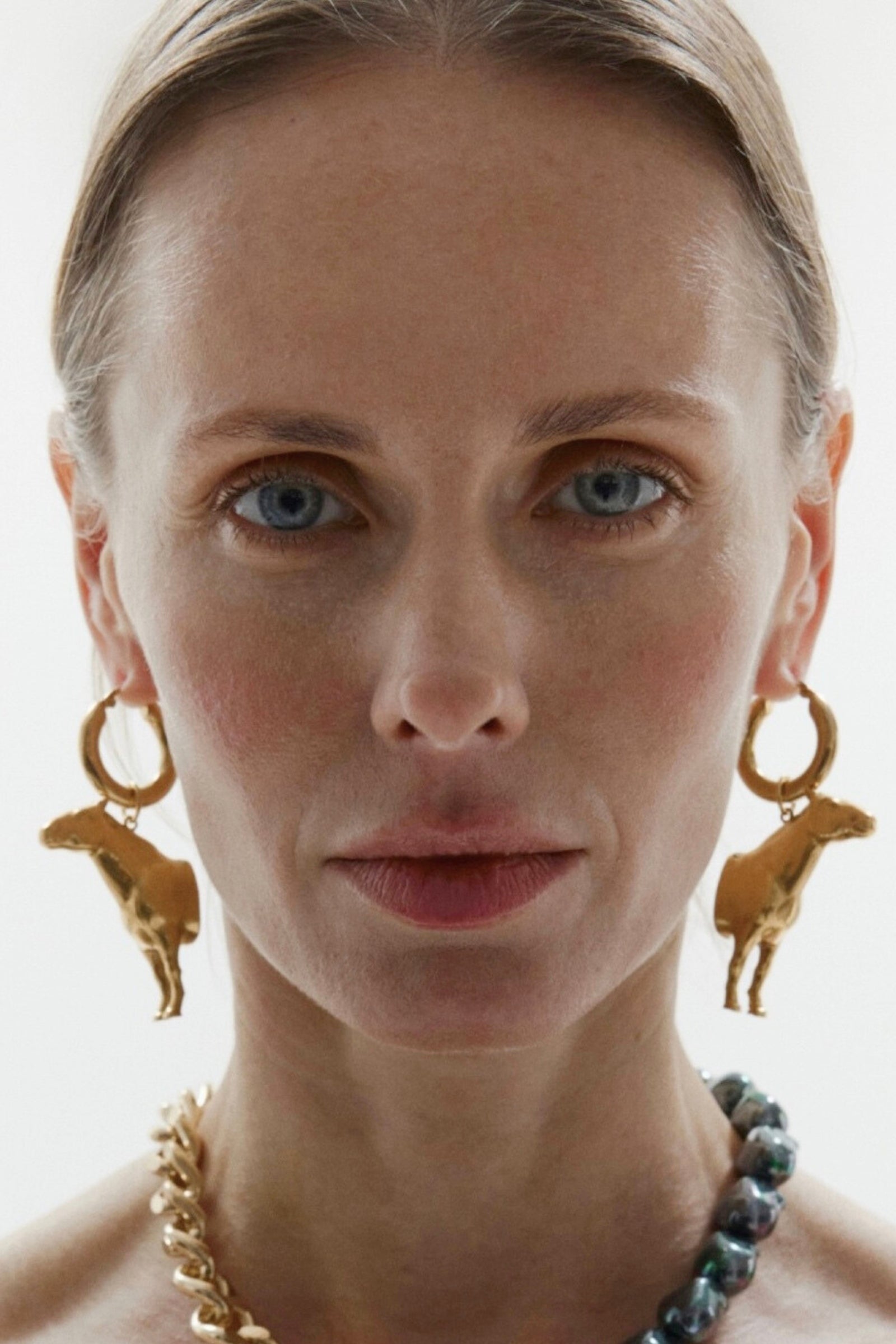 SPIRIT GOLD-PLATED BRASS MONO EARRING