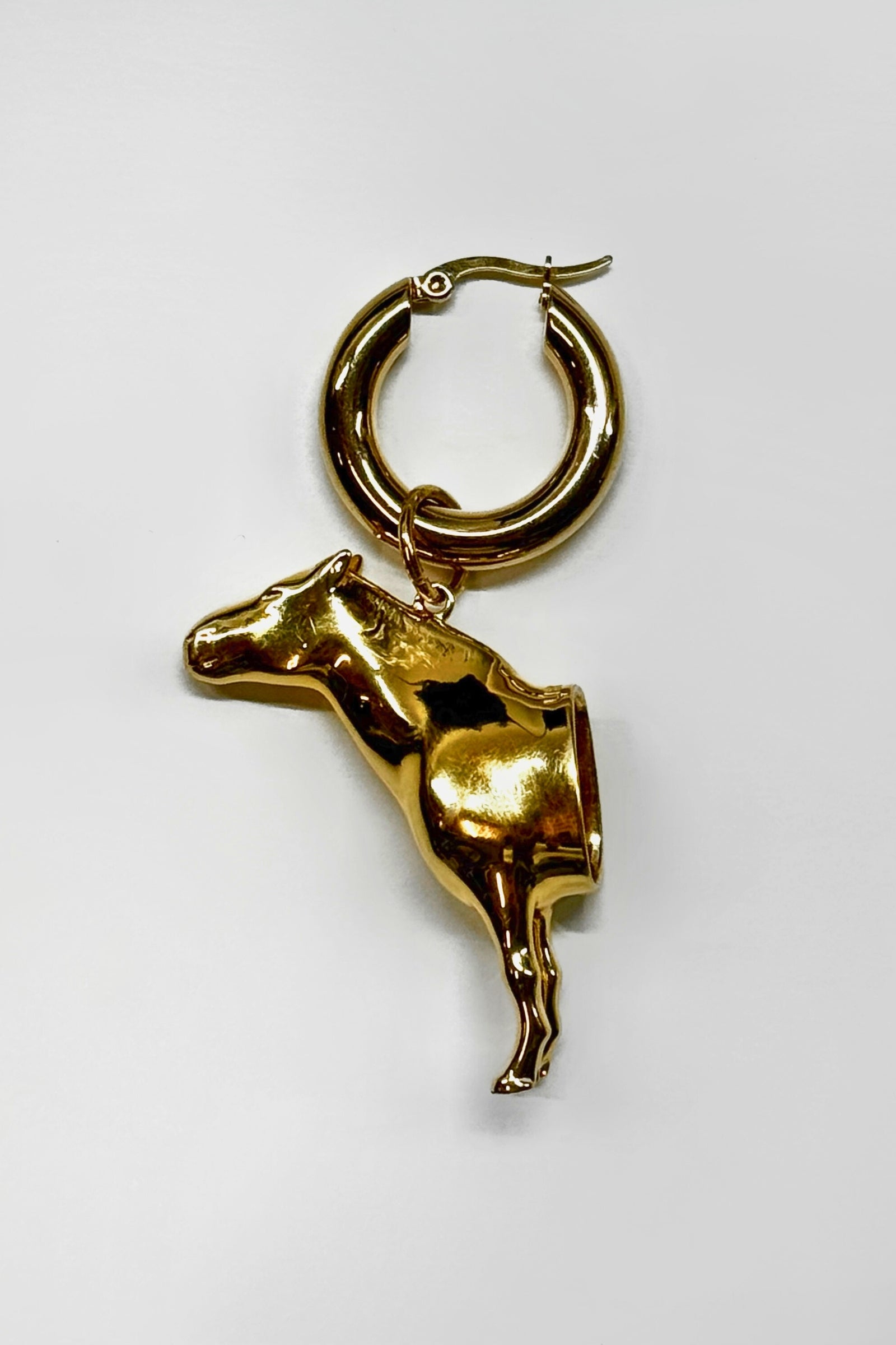 SPIRIT GOLD-PLATED BRASS MONO EARRING