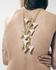SPIRIT GOLD-PLATED PENDANT WITH CLAY-EMBELLISHED DETAIL 3