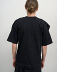 T-SHIRT WITH FLORAL DETAILS black