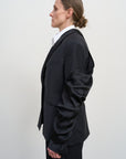 TAILORED WOOL-BLEND JACKET WITH TWISTABLE SLEEVES