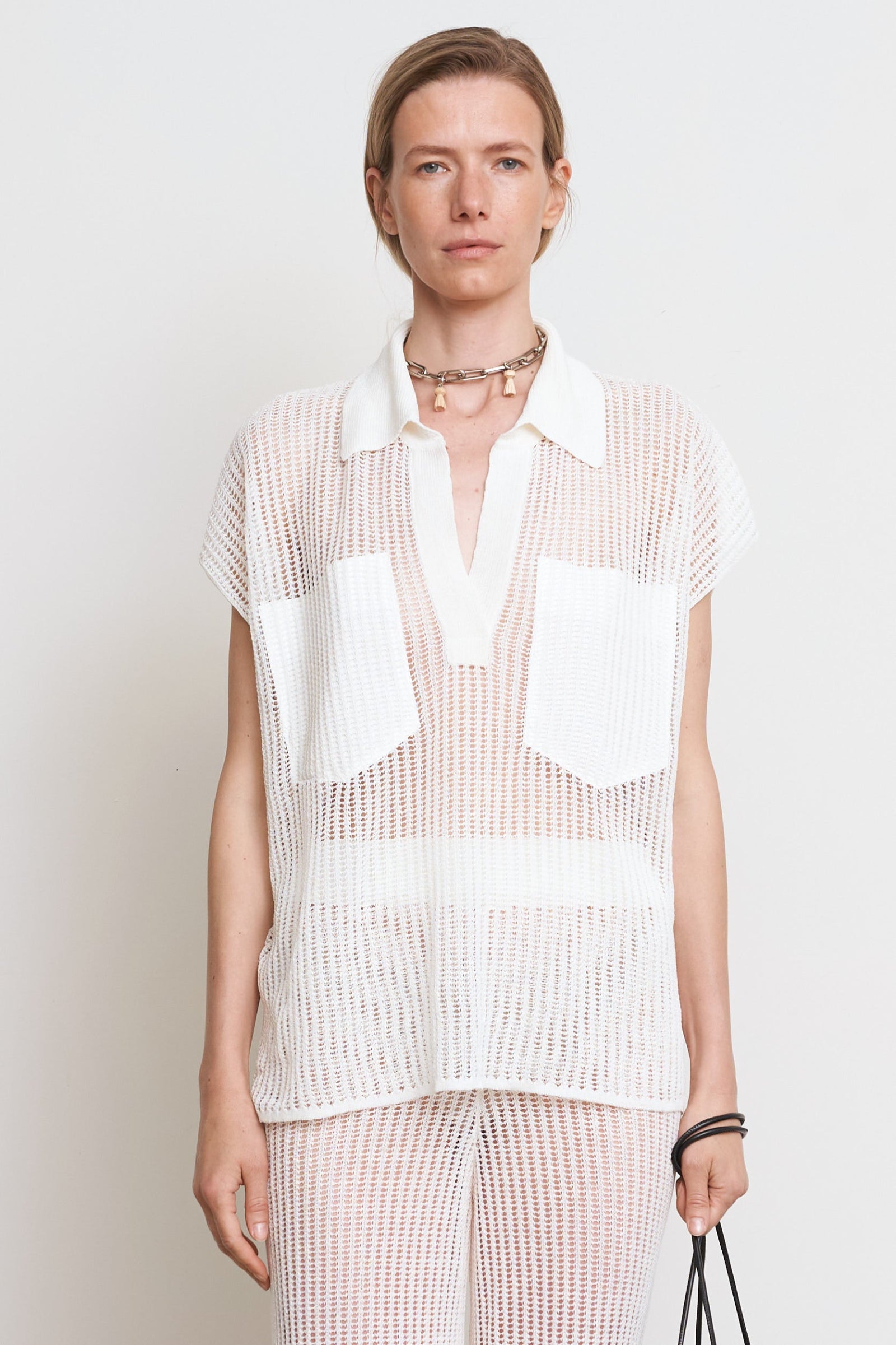 TRANSPARENT KNITTED TOP