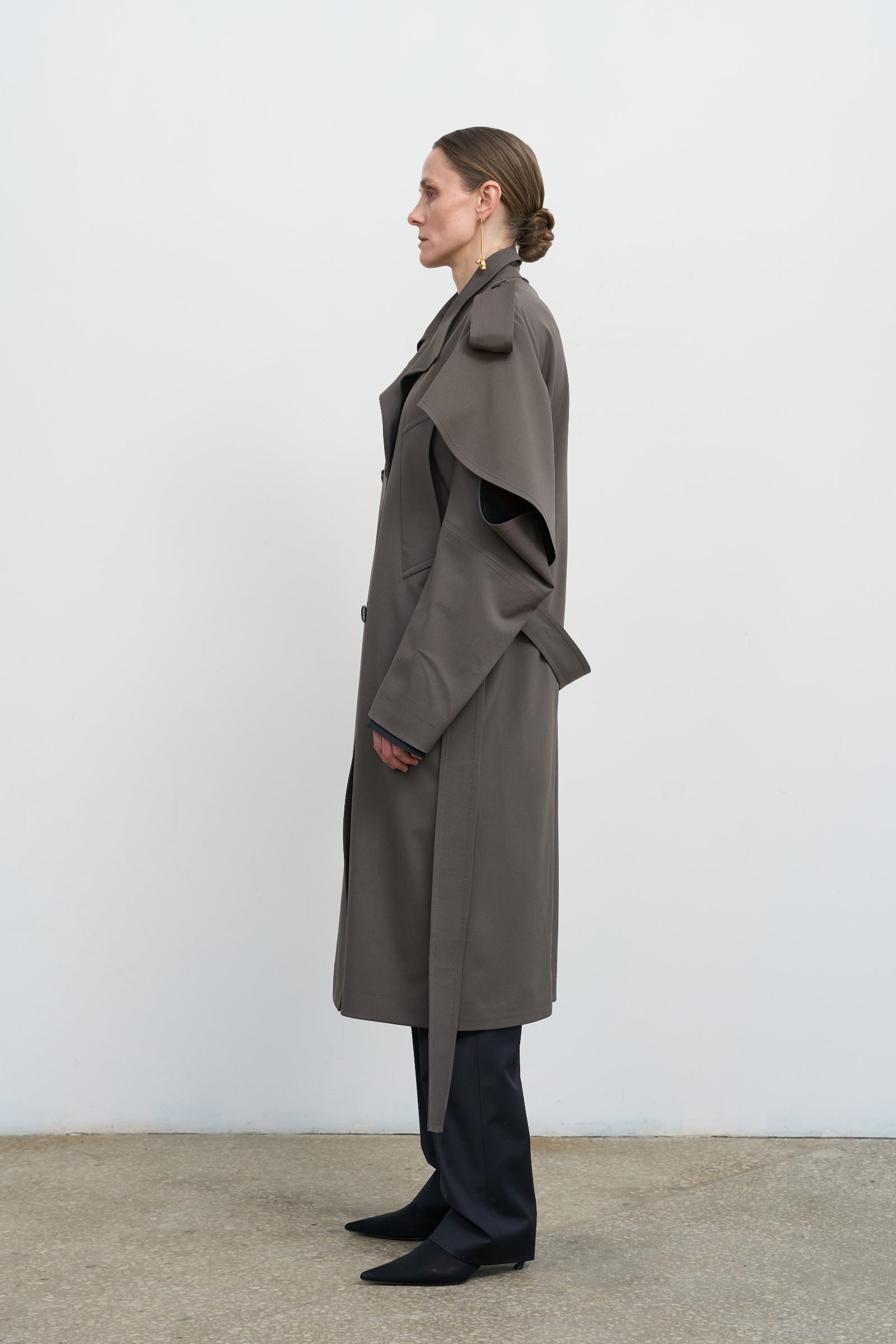 TRANSFORMABLE WOOL-BLEND TRENCH COAT