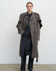 TRANSFORMABLE WOOL-BLEND TRENCH COAT