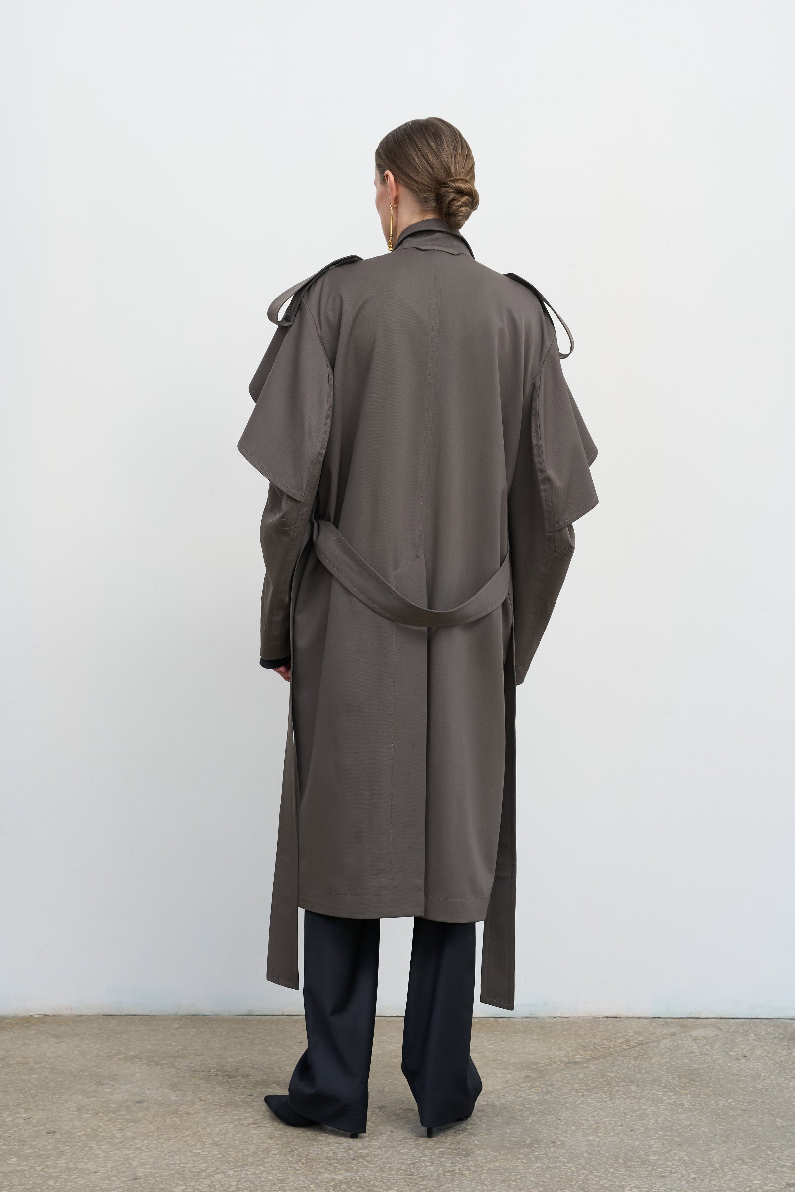 TRANSFORMABLE WOOL-BLEND TRENCH COAT