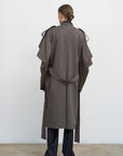 TRANSFORMABLE WOOL-BLEND TRENCH COAT