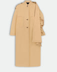 Trench Coat With Palerine Detail