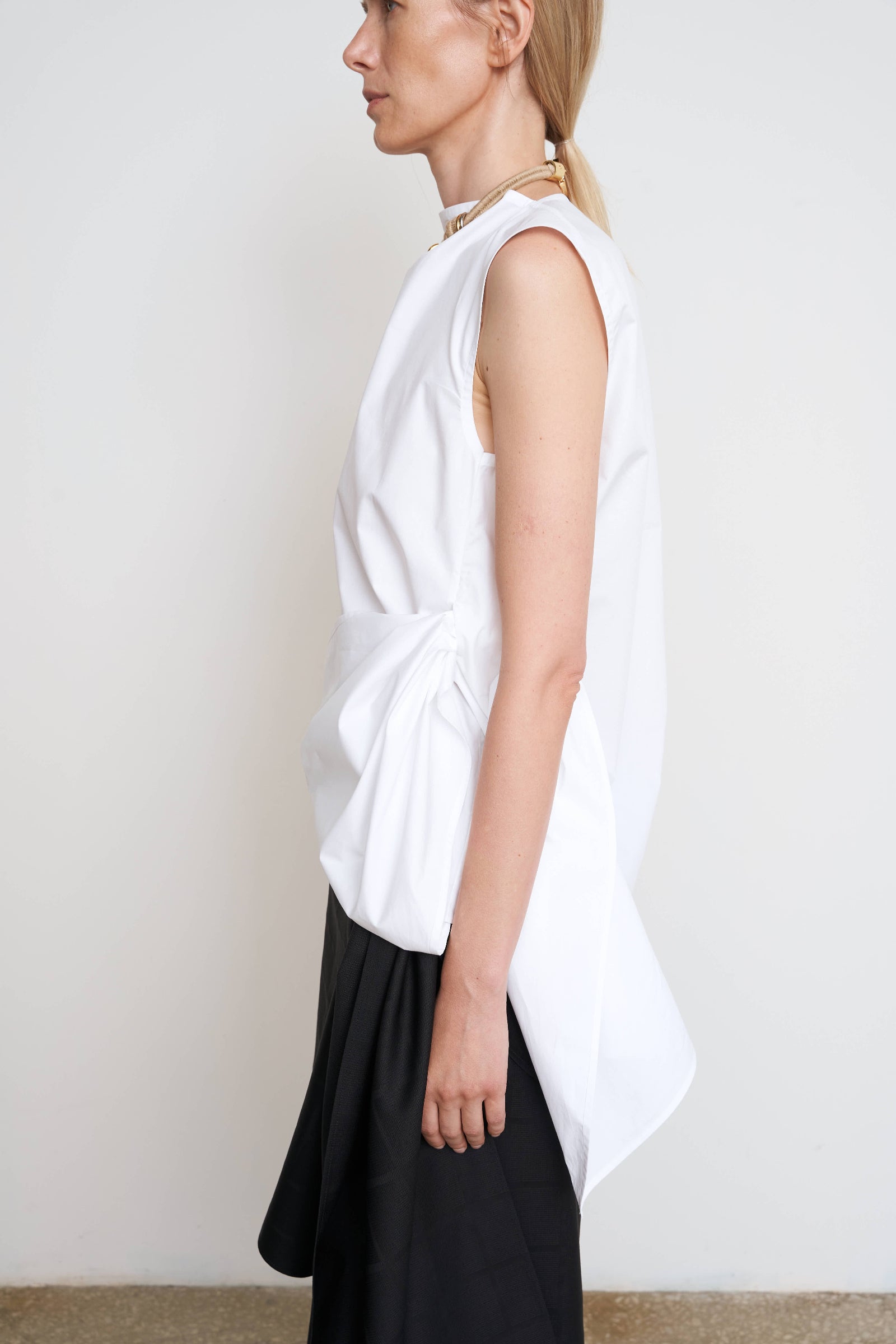 WAIST TWISTED COTTON SHIRT 1